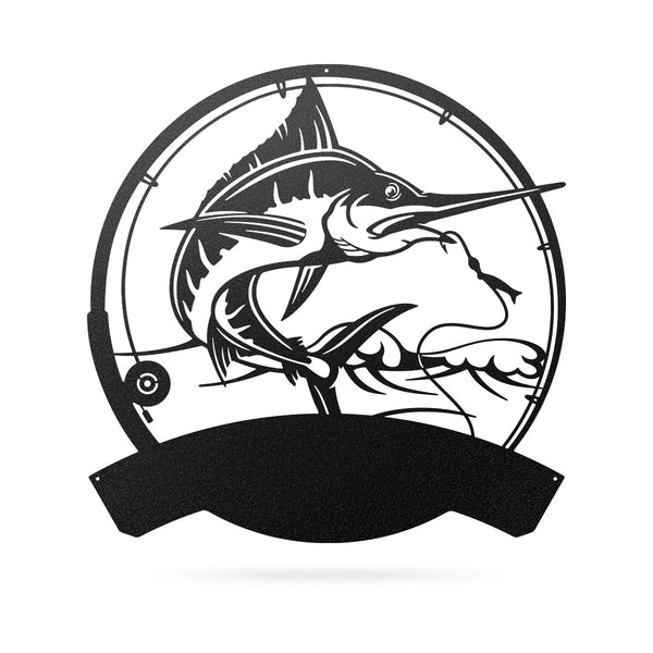 Marlin Fishing Monogram