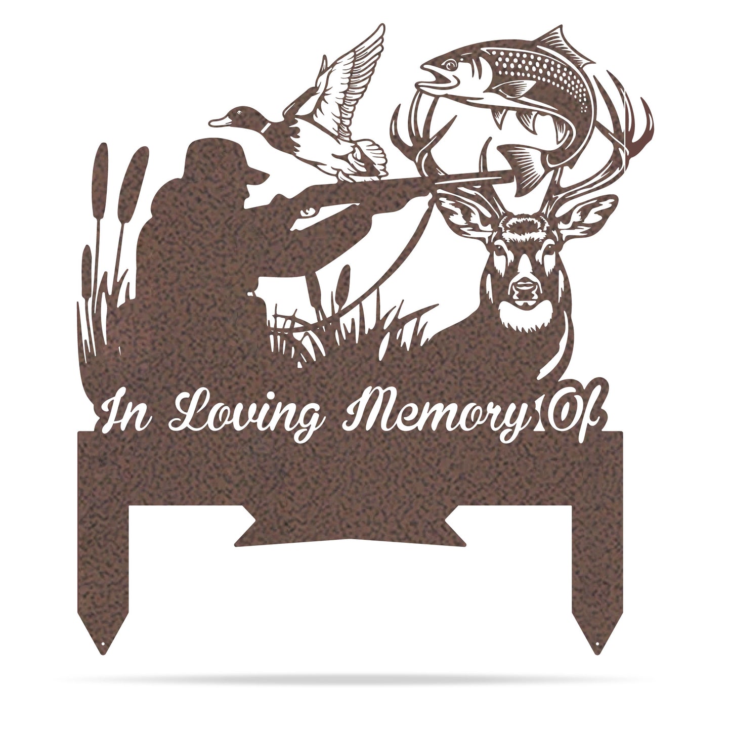 Memorial Stakes - Hunter, Fisherman & Wildlife Tribute Penny Vein / 22”x 24" - RealSteel Center