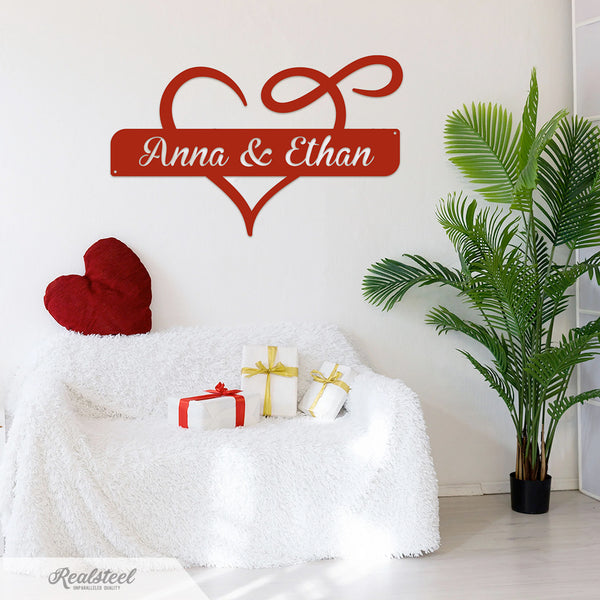 Personalized Infinity Heart Monogram