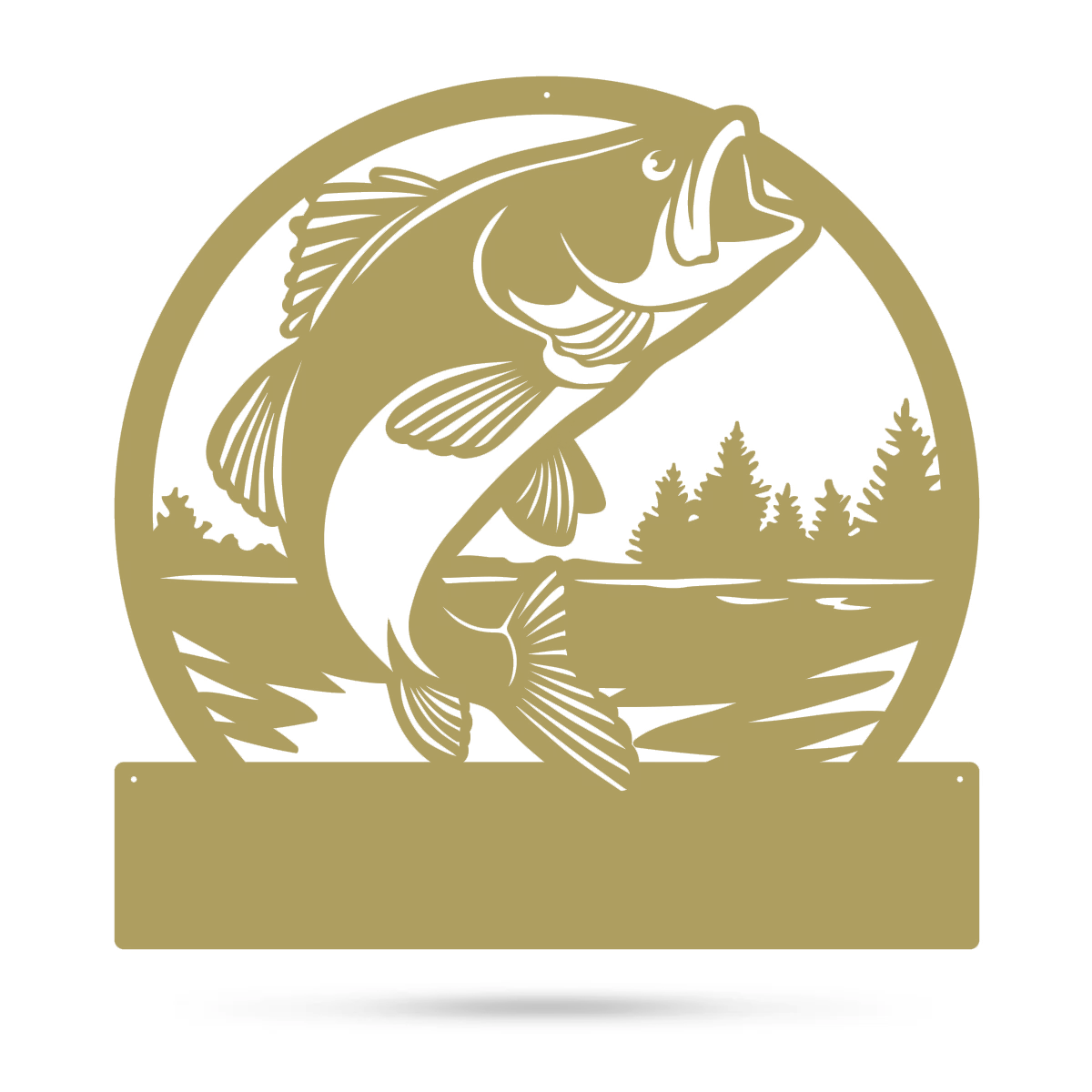 Bass Monogram 18" / Gold - RealSteel Center