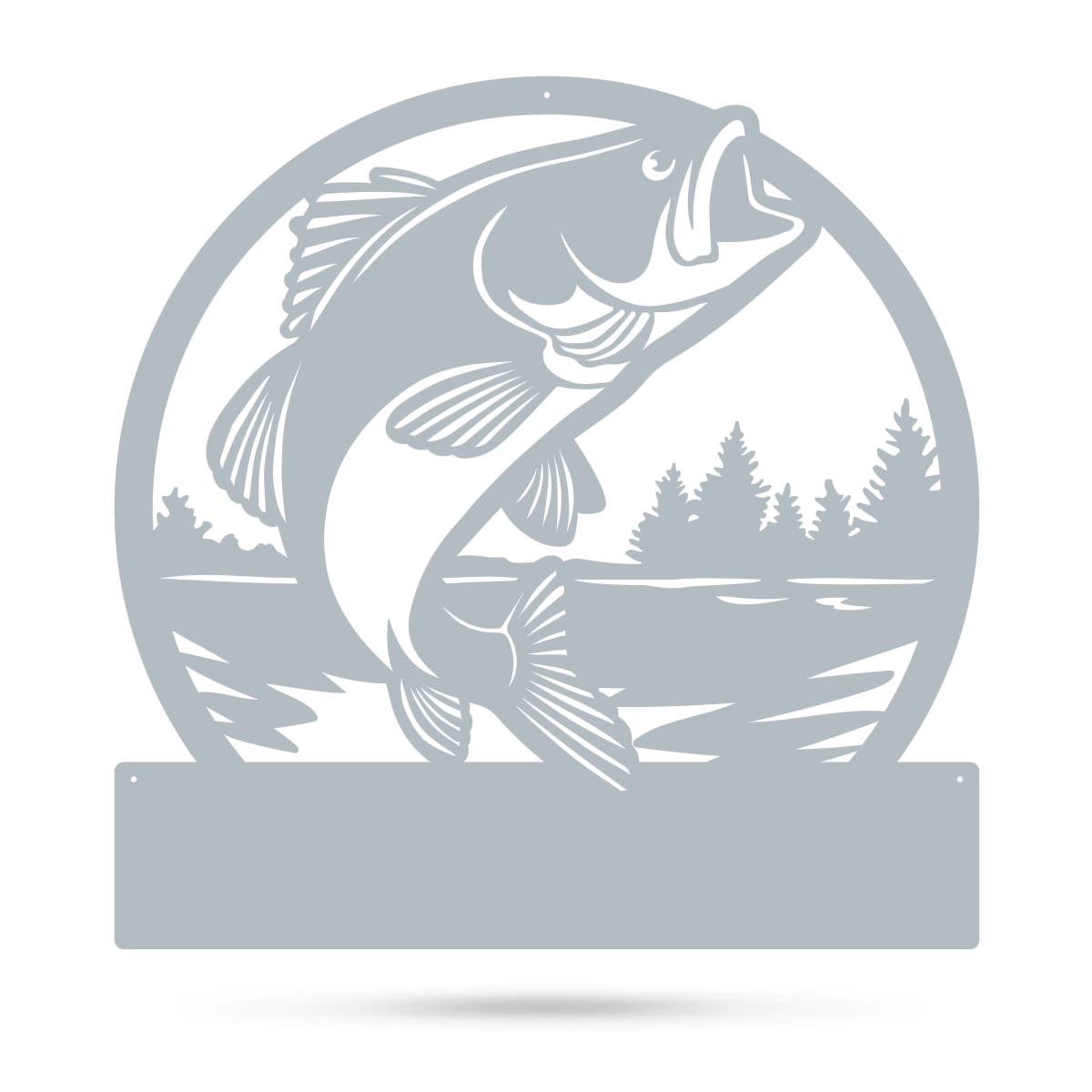 Bass Monogram 18" / Textured Silver - RealSteel Center