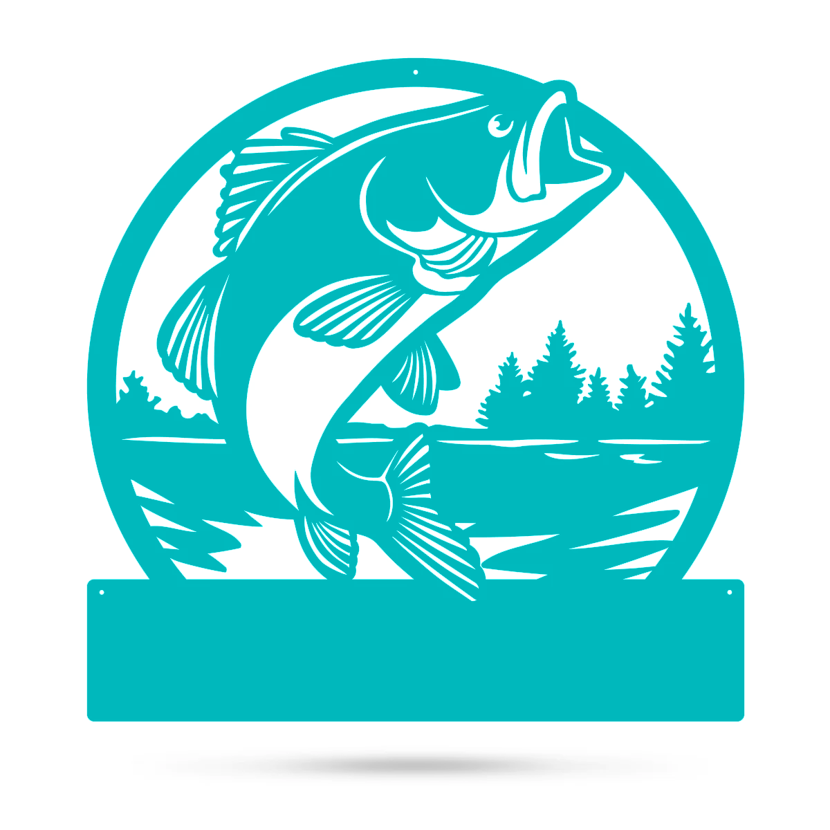 Bass Monogram 18" / Turquoise - RealSteel Center