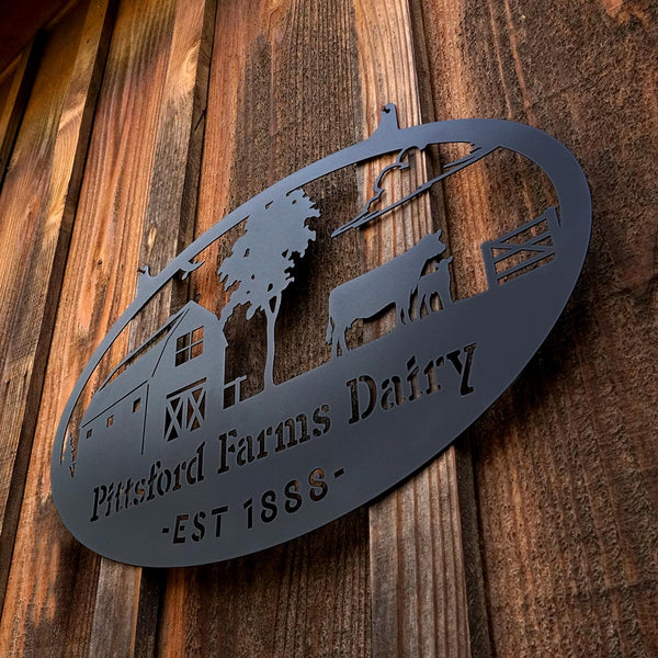 Metal Personalized Choose Your Farm Sign - RealSteel Center