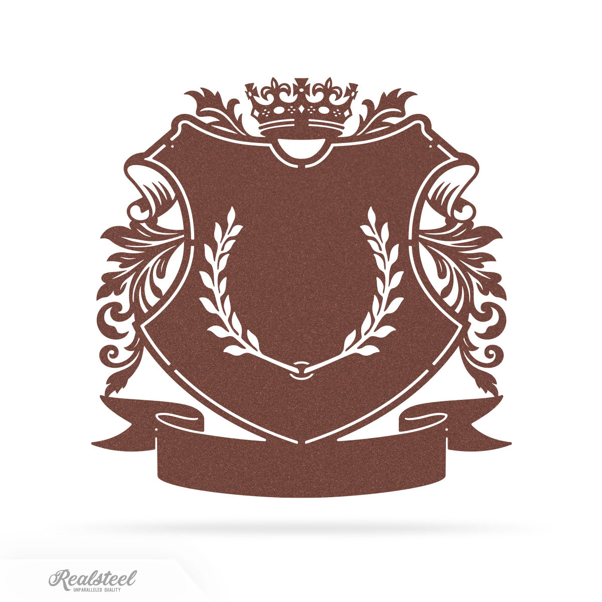 Family Crests and Coats of Arm Metal Wall Art 18" / Rust - RealSteel Center