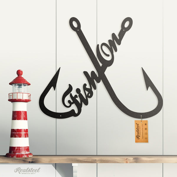 "Fish On" Fisher Wall Art