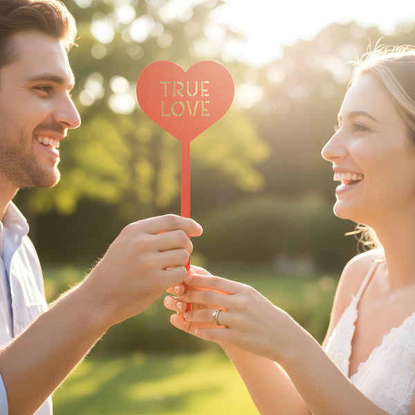 Heart Message Garden Stakes – Fun & Romantic Yard Decor