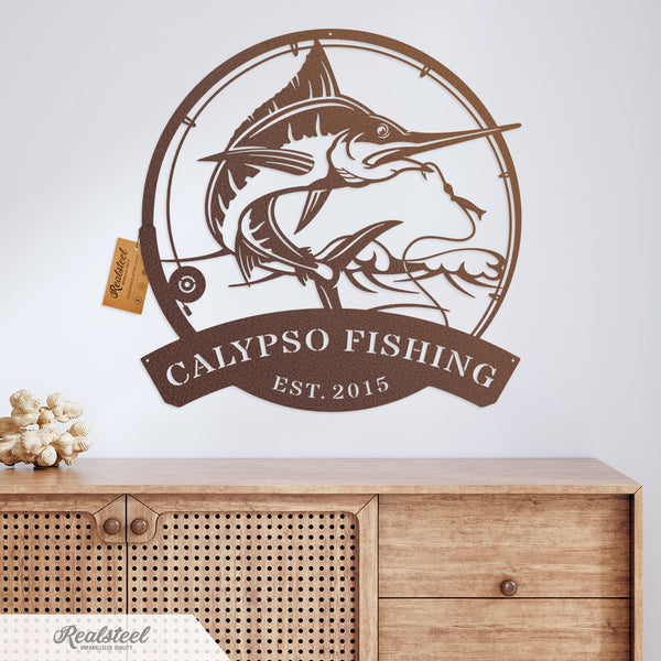 Marlin Fishing Monogram