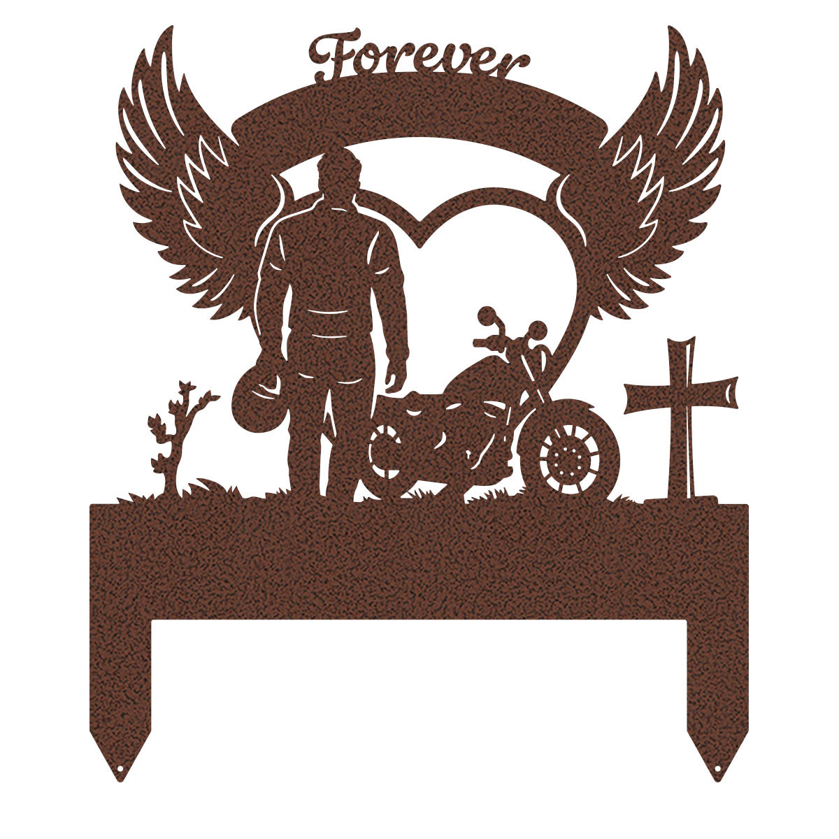 Memorial Stakes - Ride Forever Metal Memorial Sign V2-21”x 24" / Penny Vein - RealSteel Center