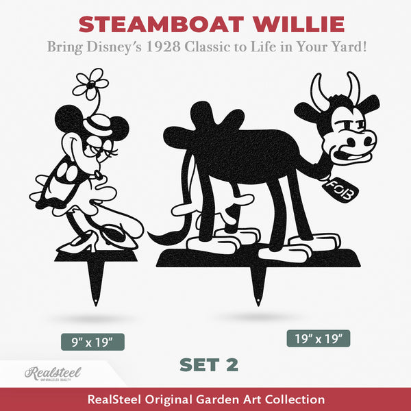 Disney ディズニー セル画 Fab 5 Steamboat Willie DISNEY Mickey Mouse Steamboat Willie Limited Edition Sericel