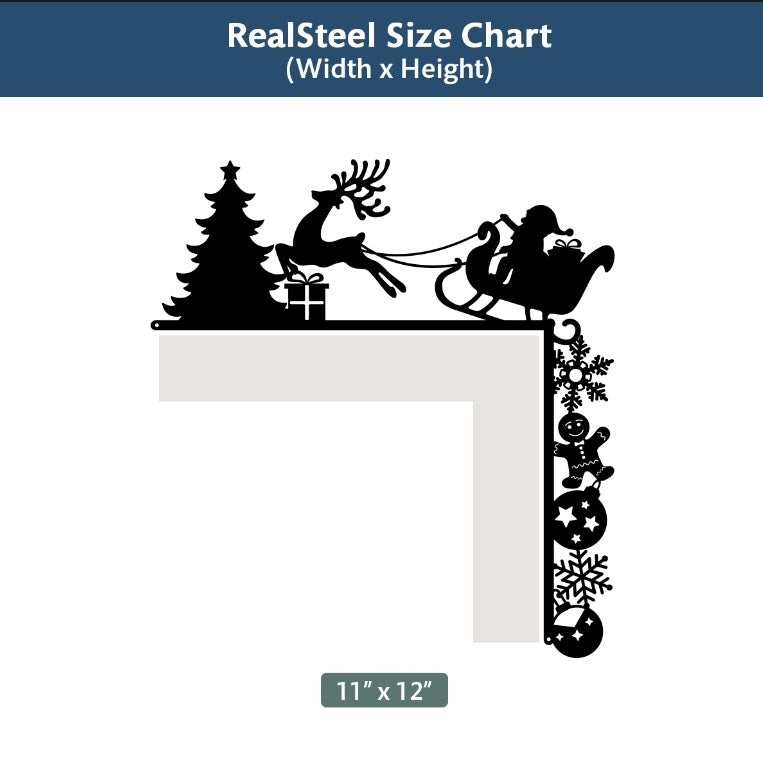 Christmas Door Corner Decor - RealSteel Center