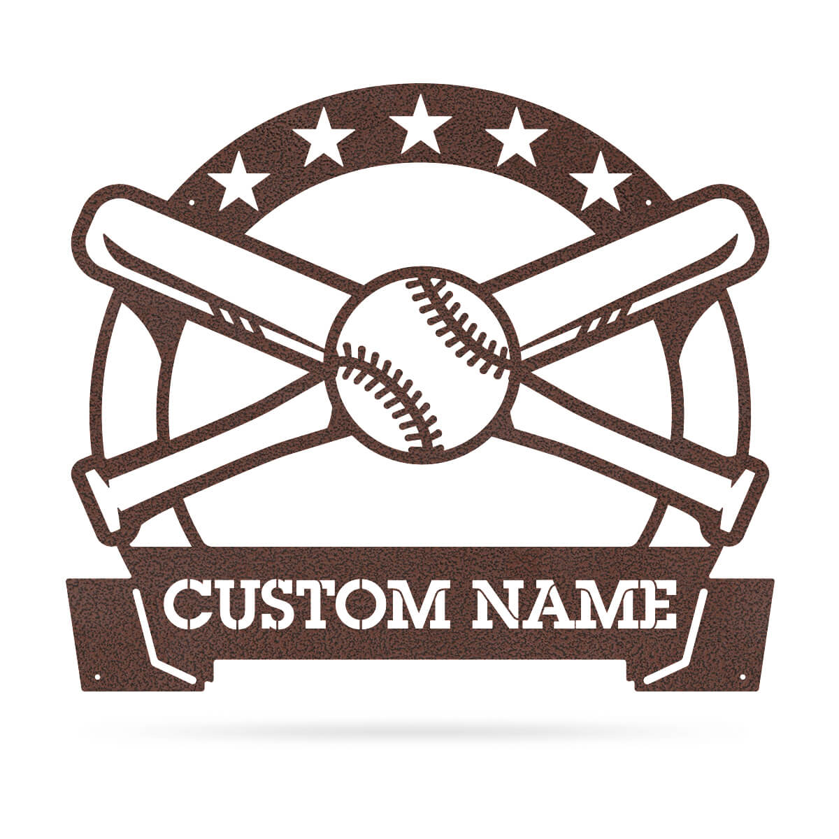 Bat and Ball Monogram 15"x18" / Penny Vein - RealSteel Center