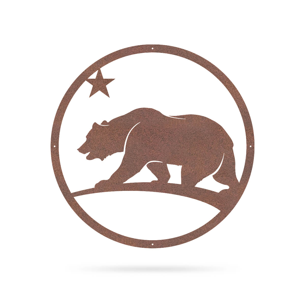 California Sun Wall Art 14" / Rust - RealSteel Center