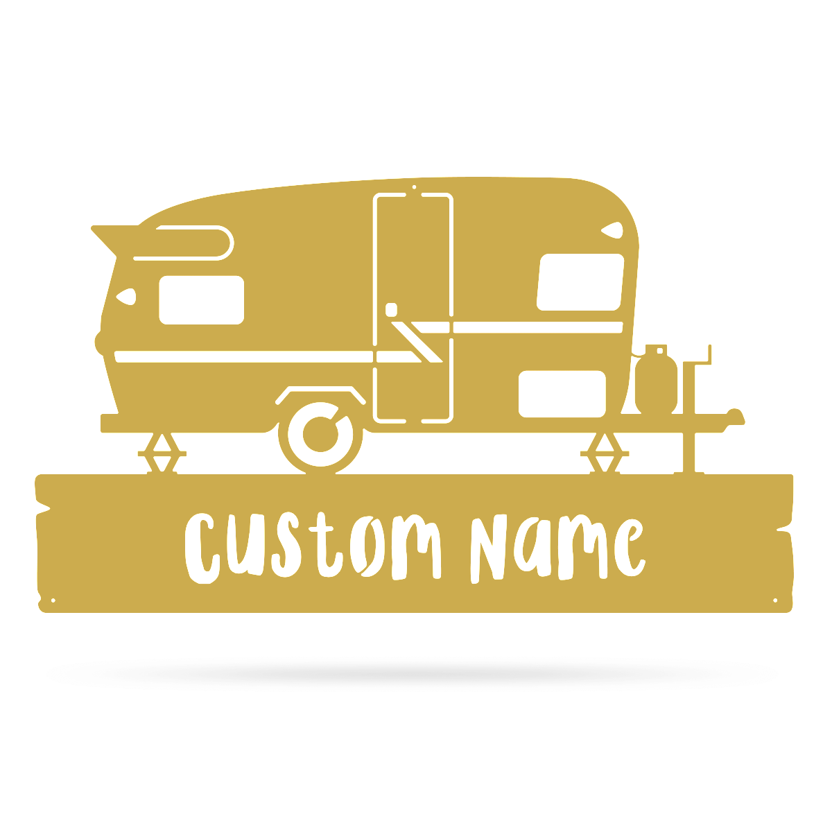 Camper Monogram 11"x20" / Gold - RealSteel Center