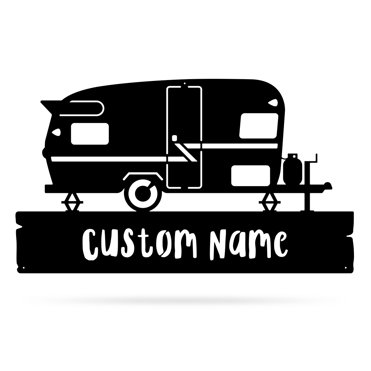 Camper Monogram 11"x20" / Black - RealSteel Center