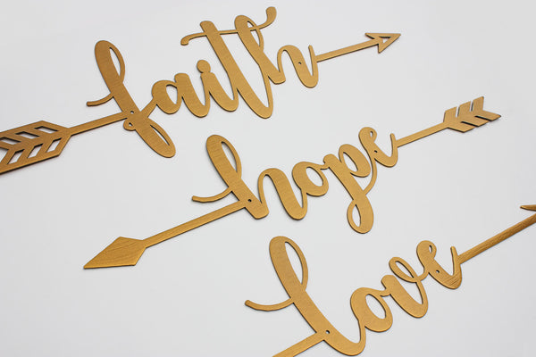 Faith Hope Love Arrows