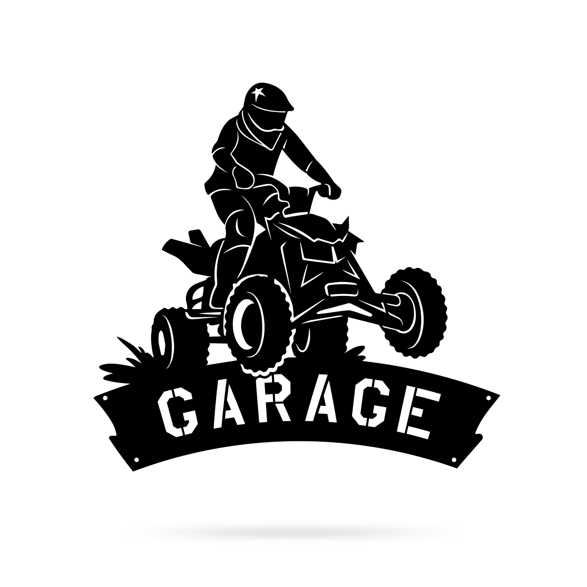 Four Wheeler Garage Metal Sign  - RealSteel Center