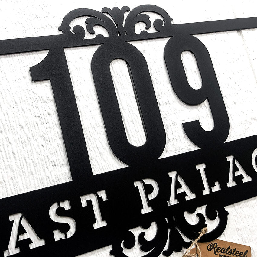 2 Line Address Monogram - RealSteel Center