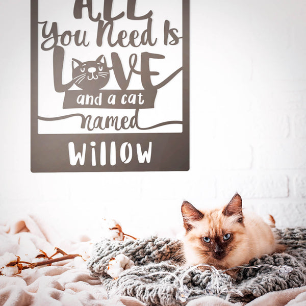 Love And A Cat Monogram
