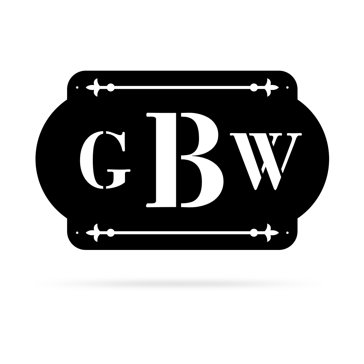 Personalized 3 Letter Monogram - RealSteel Center