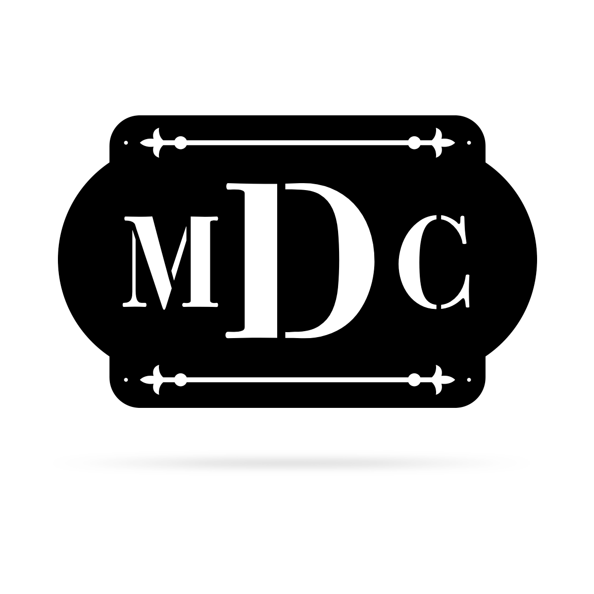 Personalized 3 Letter Monogram - RealSteel Center