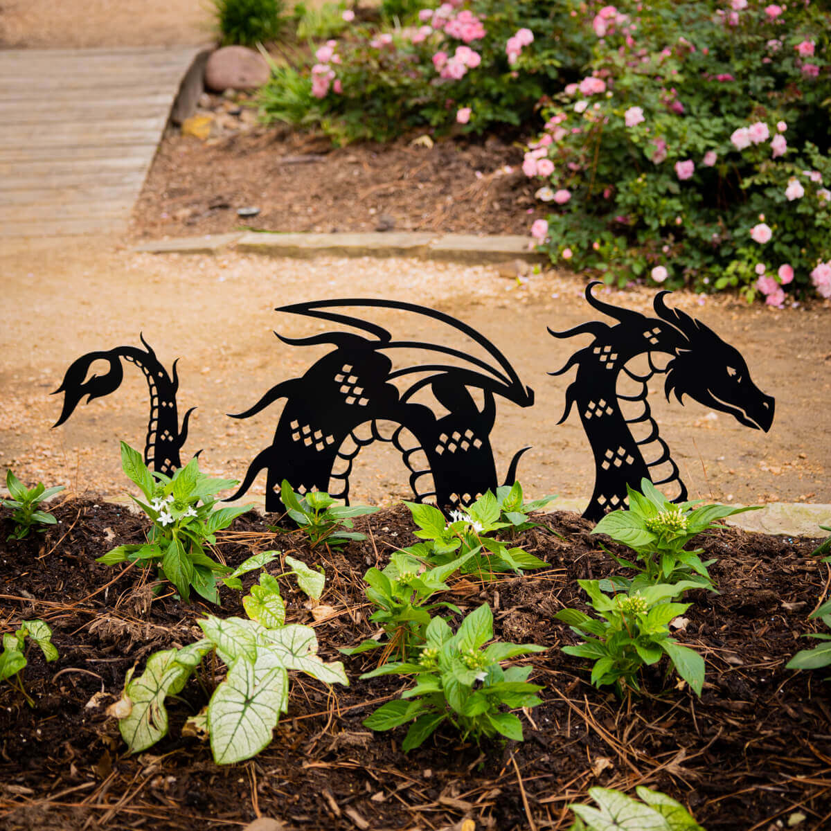 Dragons Have Nested In The Garden! RealSteel Garden Art - Dragon
