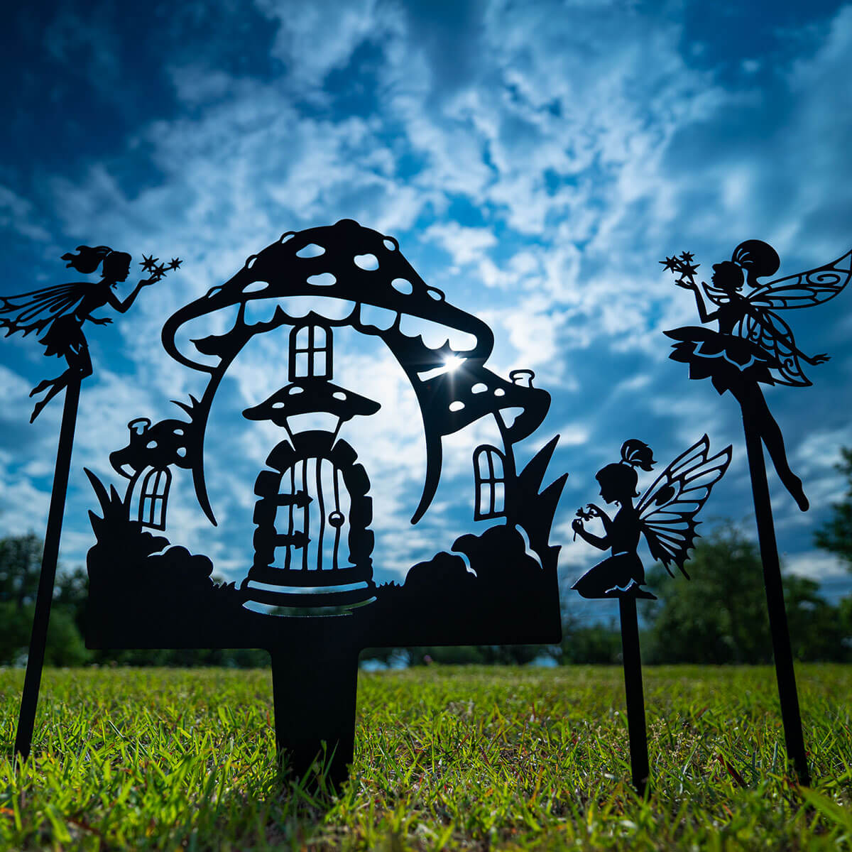 STEEL FAIRIES　FEWMANY スチールフェアリーズ　フューメニー Start Your Own Enchanted Garden: Garden Art - Fairy Starter Set
