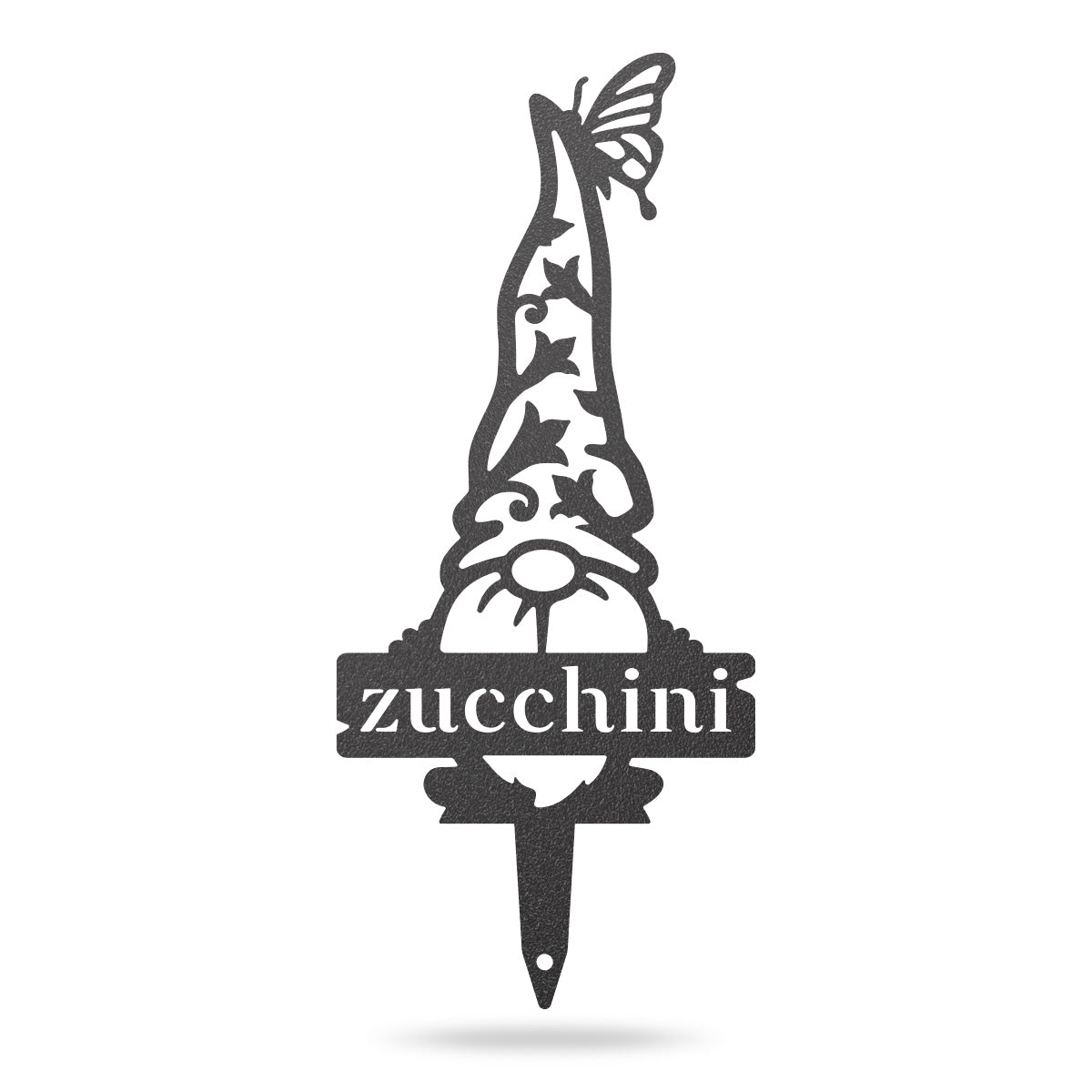 Garden Gnomes Plant Markers Small / Black / Zucchini - RealSteel Center