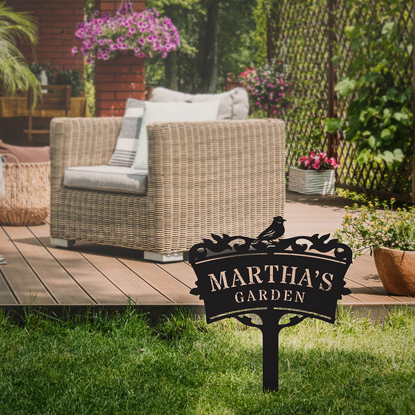 Garden Monogram Yard Sign - RealSteel Center