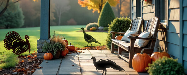 Fall Porch Decorating Ideas with Metal Art – Cozy Up Your Curb Appeal