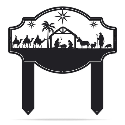 Peace on Earth Nativity Monogram