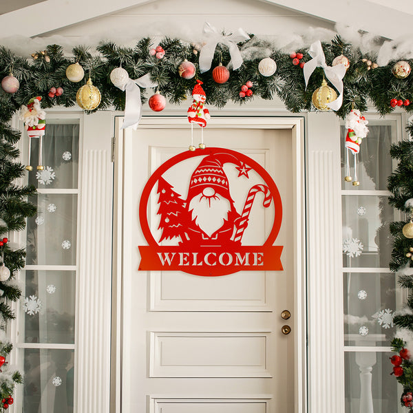 Christmas Gnome Monogram Wall Art  - RealSteel Center