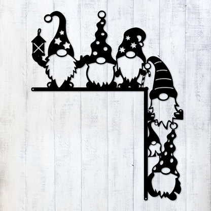 Christmas Door Corner Decor Christmas Gnome 1 / Black - RealSteel Center
