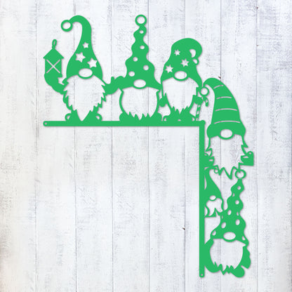 Christmas Door Corner Decor Christmas Gnome 1 / Green - RealSteel Center