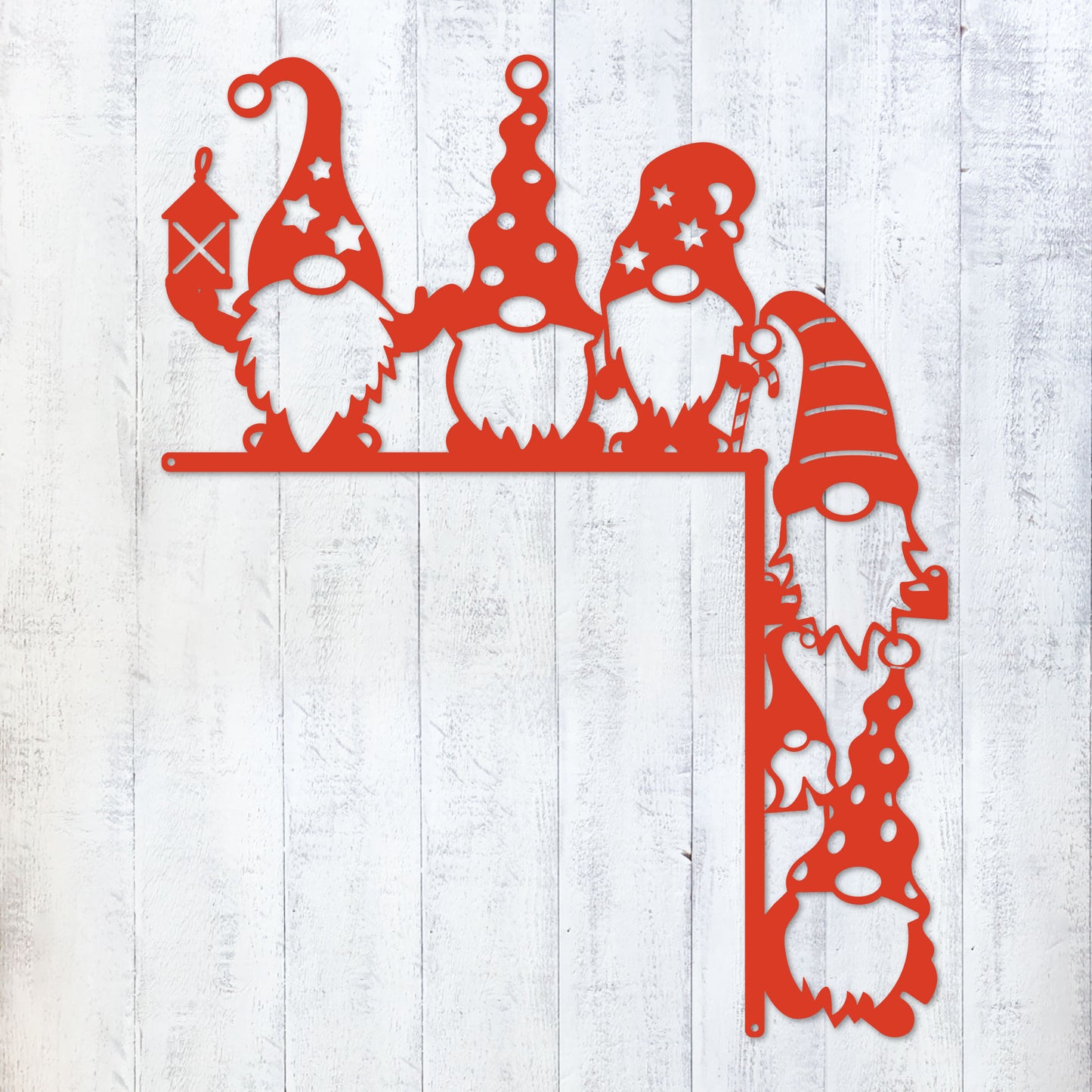 Christmas Door Corner Decor Christmas Gnome 1 / Red - RealSteel Center