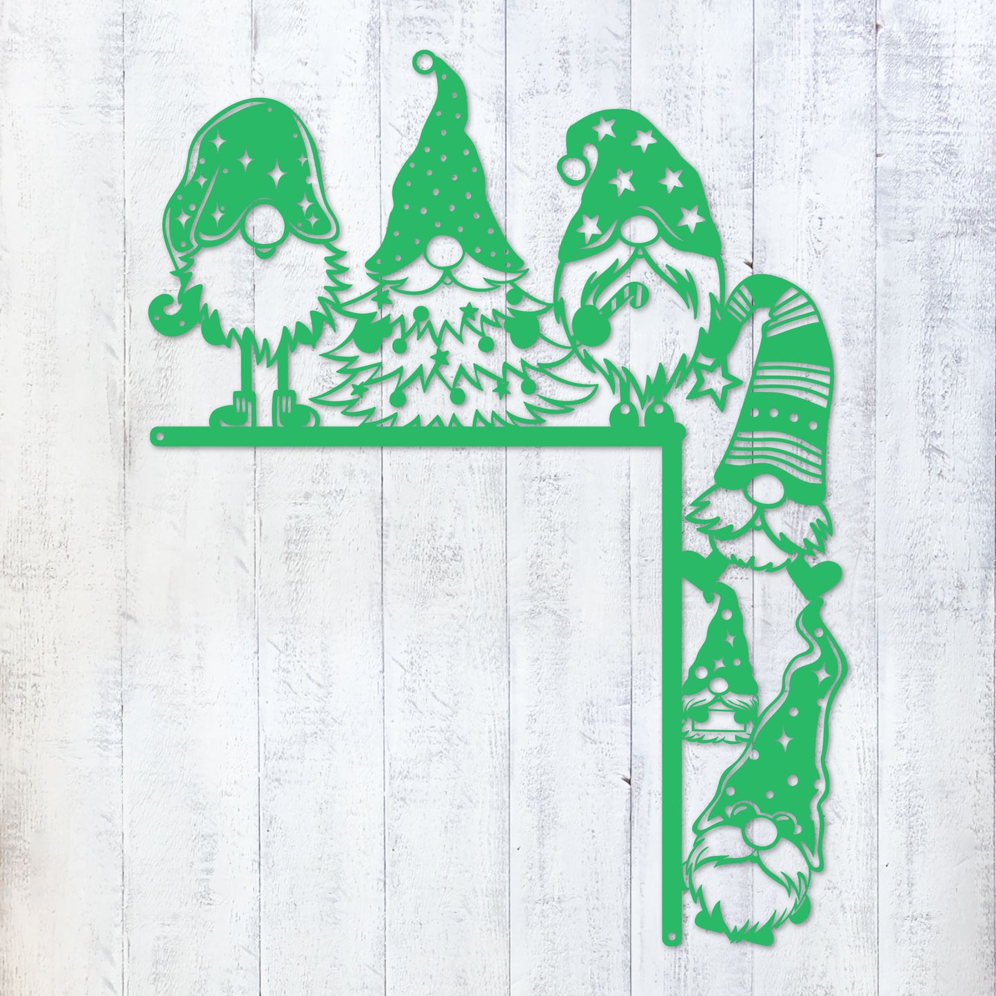 Christmas Door Corner Decor Christmas Gnome 2 / Green - RealSteel Center