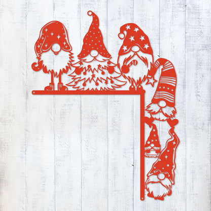 Christmas Door Corner Decor Christmas Gnome 2 / Red - RealSteel Center