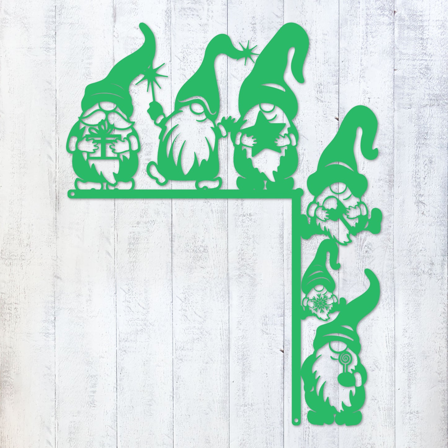 Christmas Door Corner Decor Christmas Gnome 3 / Green - RealSteel Center