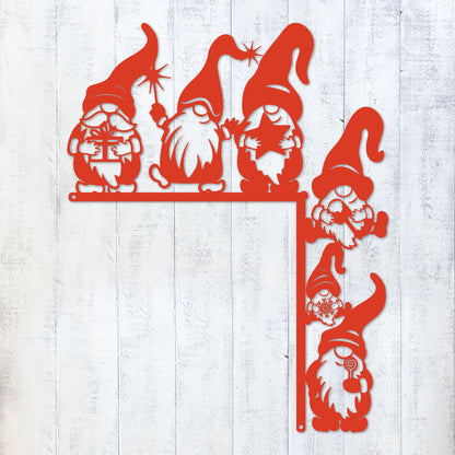 Christmas Door Corner Decor Christmas Gnome 3 / Red - RealSteel Center