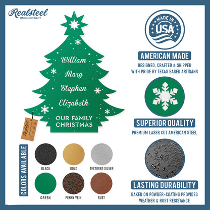 Family Christmas Tree Monogram  - RealSteel Center