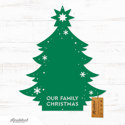 Family Christmas Tree Monogram 18" / Green - RealSteel Center