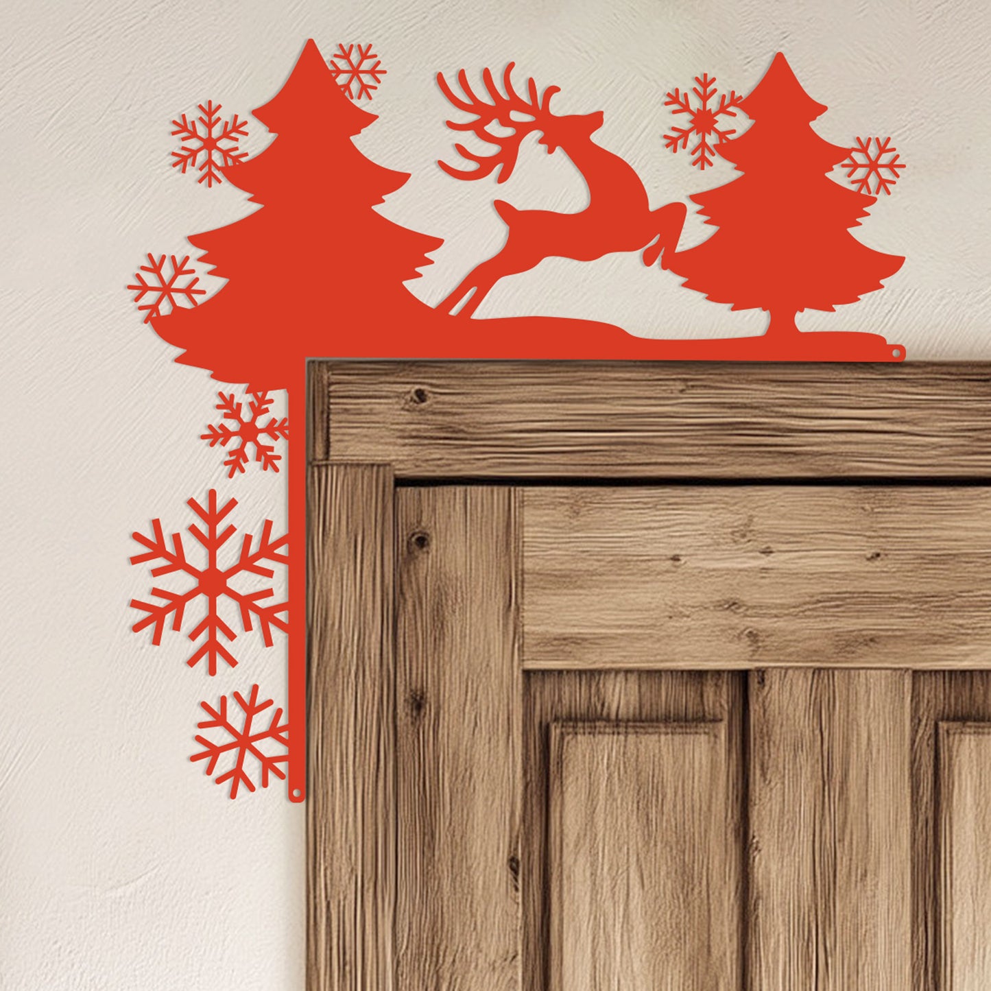 Christmas Door Corner Decor  - RealSteel Center
