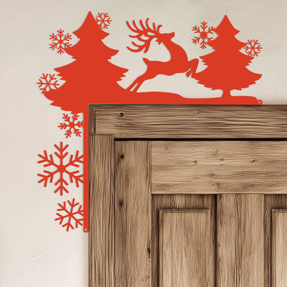 Christmas Door Corner Decor  - RealSteel Center