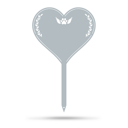 Memorial Grave Markers For Pets For Cats / Textured Silver - RealSteel Center