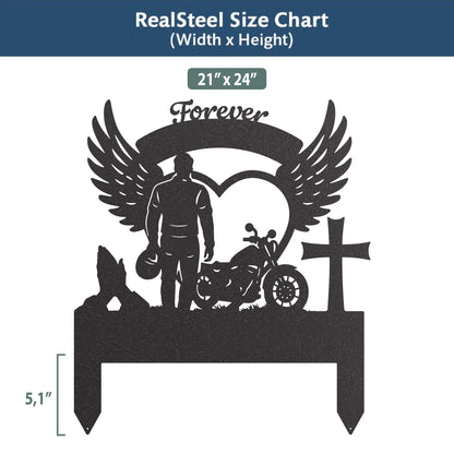 Memorial Stakes - Ride Forever Metal Memorial Sign - RealSteel Center