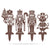 Nutcracker Christmas Garden Stakes | Holiday Outdoor Yard Art Set Penny Vein - RealSteel Center