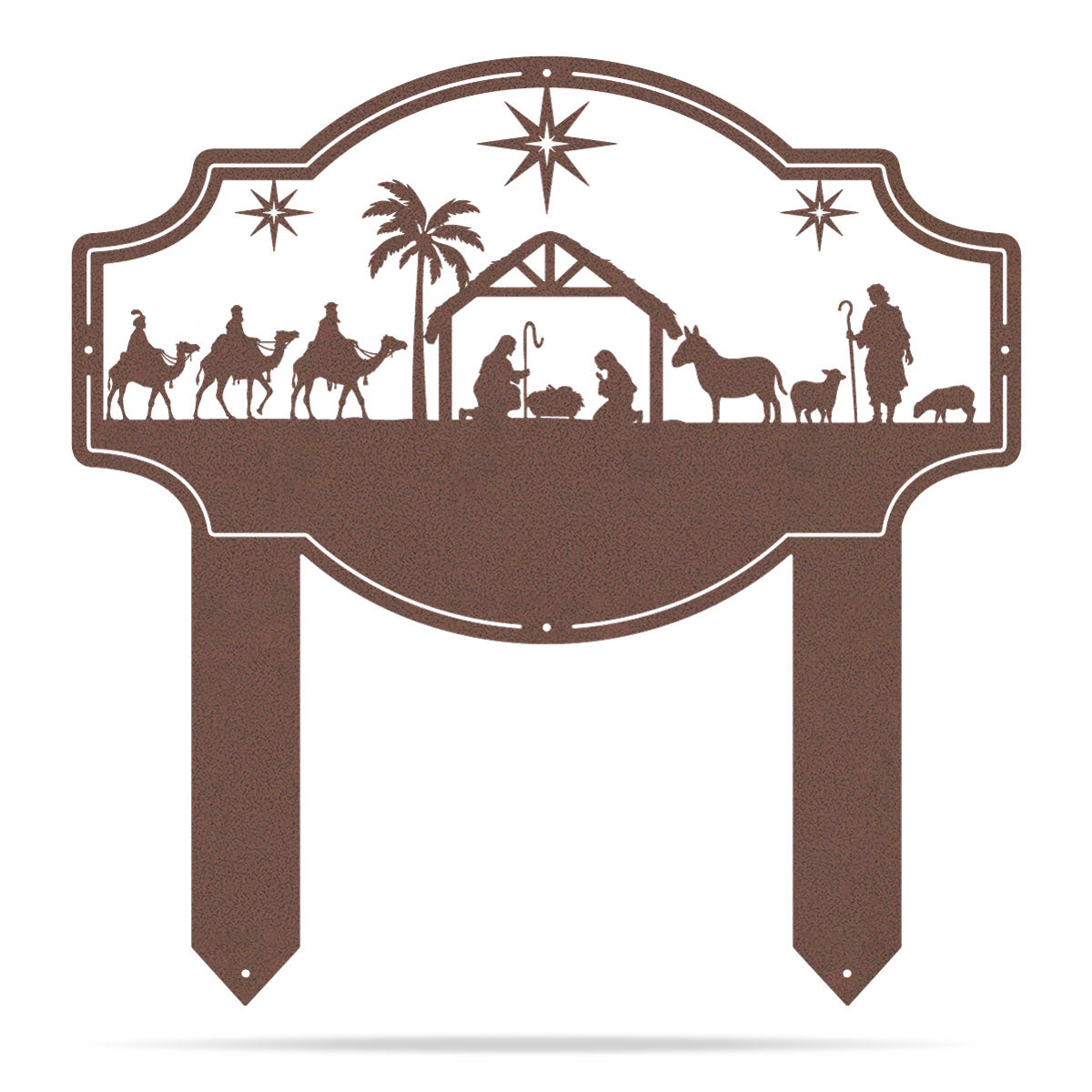 Peace on Earth Nativity Monogram