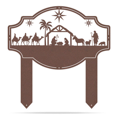 Peace on Earth Nativity Monogram