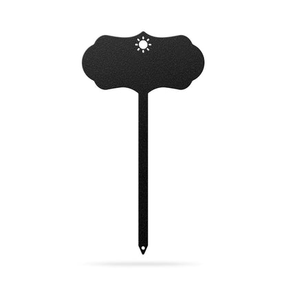 Custom Seed & Plant Markers 6 x 11 / Black / Sun - RealSteel Center