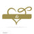 Personalized Infinity Heart Monogram 18"x11" / Gold - RealSteel Center
