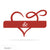 Personalized Infinity Heart Monogram 18"x11" / Red - RealSteel Center